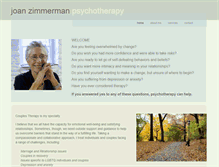 Tablet Screenshot of jzimmermantherapy.com